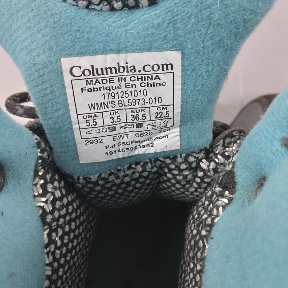 Columbia Powderhouse Titanium Omni-Heat 3D Outdry Winter Boot Gray Black 5.5 - Picture 11 of 13